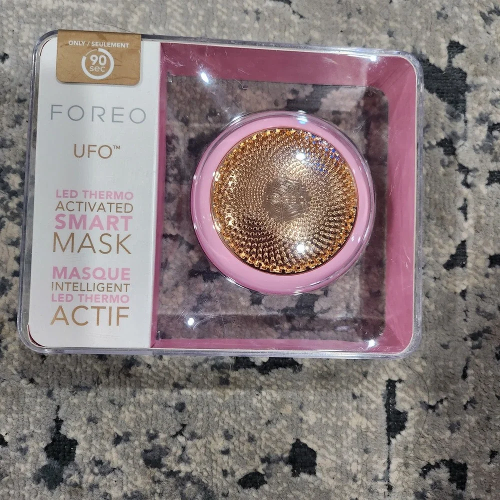 Foreo UFO LED Thermo Activated Smart Mask Device Skincare Pearl Pink F7252